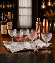 Crystal Bloom Vintage Coupe Glass Set