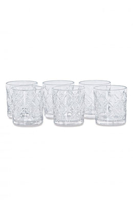 Crystal Prism Whiskey Glass Set