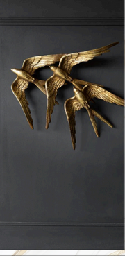 Luxury Golden Birds Wall Hanging