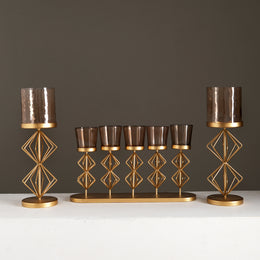Signature Gold Candle Décor Set