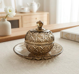 Vintage Luxe Covered Crystal Bowl
